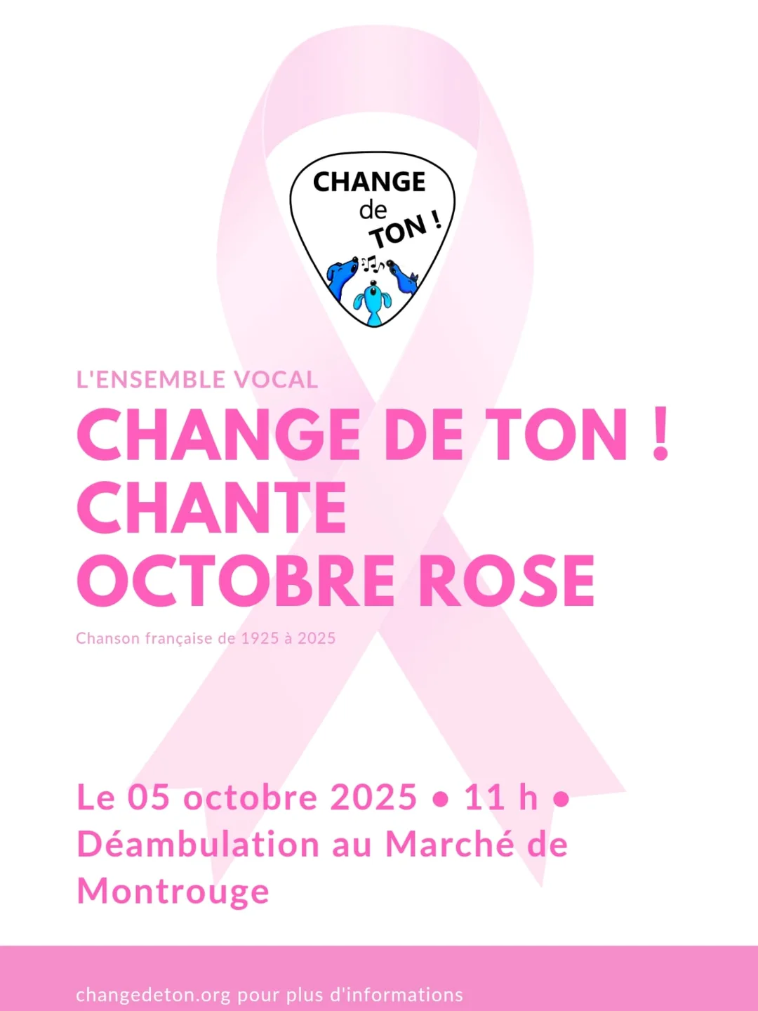 Déambulation pour Octobre rose